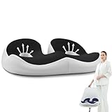 Grill Magic Sitzkissen Orthopädisch, Ergonomisches Sitzkissen für Bürostuhl, Lindert Schmerzen an Steißbein und Ischias，Schmerzlinderndes Hämorrhoiden Steißbeinkissen mit Memory Foam