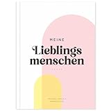 Freundebuch für Erwachsene, Poesiealbum zum Ausfüllen, für 30 Freunde Familie Kollegen und Wegbeleiter, Geschenk für Freunde