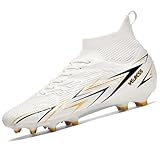 WEJIESS Fußballschuhe Herren High Top Professionelle Fussballschuhe Jugendliche Athletics Trainingsschuhe Outdoor Sport Kunstrasen Football Schuhe Fußball Stiefel