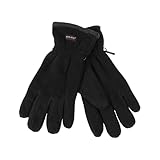 NF NITZSCHE fashion Winterfleece Handschuh für Herren – schwarz und grau – Größen: 9 und 9,5 – warmer Winterhandschuh – mit warmer ICULATE® Isolierung
