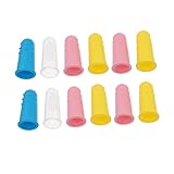 Baluue 12St zahnbürste aus silikon Babyzahnbürste Zahnbürste für Kleinkinder Zahnen kinder zahnbürste toothbrush finger zahnbürste Fingerzahnbürste aus Silikon Kieselgel