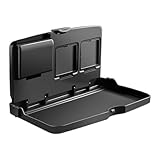 Auto Tablett Tisch - Tragbarer Rücksitz-Schreibtisch, Faltbare Essstation | Verstellbare Computerhalterhalterung, Rücksitz-Beifahrertisch platf0rm, platzsparende Arbeitssurf für Roadtrips und Pendler