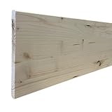 Leimholzplatte 18mm Massivholzplatte Fichte Regal Brett ZUSCHNITT auf Maß (80cm x 40cm 18mm)