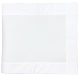 TupTam Gitterstäbe Schutz Netz Babybett Nestchen 3D Mesh 2 Pack, Farbe: Weiß, Größe: ca. 128 x 30 cm (für Babybett 140x70)