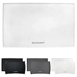 KaraLuna Premium Silikon Napfunterlage 60 x 40 cm (Transparent, Eckig) Futtermatte Katze Futterunterlage Hund Futternapf Fressnapf Hundenapf Unterlage Kaffeevollautomat Napf Matte Mat Silikonmatte