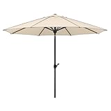 Schneider Sonnenschirm Adria, natur, 300 cm rund, Gestell Alu/Stahl, Bespannung Polyester, 7 kg