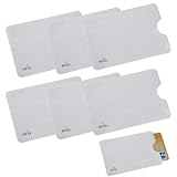 Horktrust Geprüfte 6pcs RFID Blocker NFC Schutz Kreditkartenhülle Sicherheit gegen Datenklau Kartenhülle und EC Karten Bankkarten, NFC Hülle,Schutz-Hülle RFID-Blocker Abgeschirmt aus PVC