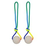 Generisch Hundebälle Für Starke Kauer - 2 Stück Leuchtendes Zerrspielzeug,Mit Griff Interaktiver Hundeball,Für Mentale Stimulation Bereicherung Gegen Langeweile Welpen Haustiere Indoor Outdoor