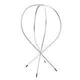 LUTTMANN® Perückenständer Metall Halter statt Styroporkopf für Perücken, Zweithaar, Kopfhörer, Hüte, Mützen, Caps, Haarteile & Co. Größe 30 cm hoch x 17 cm breit