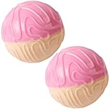 Happyyami 2st Beißball Für Haustiere Hundespielzeugball Quietschend Hundescheibenball Bälle Für Hunde Hündchen Fußball Hundeball Trainingsball Für Hunde Leckerliball Für Hunde Rosa