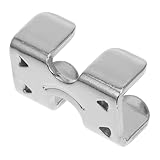 Ipetboom 10 Stück Teiliges Innenbreite Verzinkte aus Nickelbeschichtetem Eisen Robuste Klammern für Vielseitige Anwendungen Einfache Montage Silberfarbene Seilbefestigung