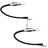 kalb | LED Bettleuchte Leseleuchte Flexleuchte Nachttischlampe Leselampe Nachtlicht, Auswahl:2er Set schwarz