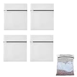 4 Stück Wäschesäcke klein 30x23cm – feines Wäschenetz für empfindliche Textilien, Schutz für Feinwäsche in Waschmaschine und Trockner