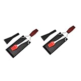 UPKOCH 2 Sets Stück Griff Schwarz Herd Outdoor Faltbar Käse Picknick Raclette Grill Schmelzen Steak / Tablett Nicht-Küche Fischrestaurant Schmelzer Schmelzgrill Comal Bacon Nicht
