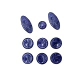 9 Pcs Saxophon Schlüssel Tasten Inlays Für Alto Tenor Sopran Sax Reparatur Ersatz Teile Sax Schlüssel Tasten Inlays Werkzeuge saxophon zubehör(Blue)