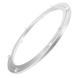 Garneck Drehbare Halterung des Plattenspielers Plattenspielerbasis Für Den Haushalt Restaurantzubehör Großer Drehteller Für Den Esstisch Stabiles Tischlager Aluminiumlegierung Silver