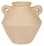 Décopatch HD004Opack – EIN Set mit 3 Halterungen aus Pappmaché, 11 x 11 x 10,5 cm, wasserfest, Kugelvase