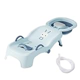 Faltbarer Kinder-Shampoo-Sitz, Haarwaschstuhl, Badewannenliege, bequeme Kopfstützenstütze für und Kinder, leicht zu reinigender Klapphocker | mit Heimsalon, Badezimmer, Verwendung für Jungen und