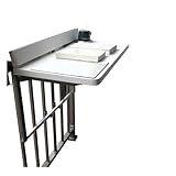 Faltbarer Beistelltisch für Balkon oder Terrasse, wandmontiert, hängender Decktisch für Wohnung, weiß, platzsparend (80 x 39 cm)