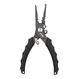 Mostal Split Ring Pliers 7.5' 19cm Sprengringzange multifunktionale Zange aus Edelstahl Angelzubehör