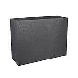 Blumenkasten Loft L Volcania Anthrazit – 78,5 x 29,5 x 60 cm 46 l – EDA Kunststoff
