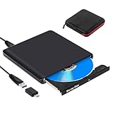 NOLYTH Externes Blu Ray Laufwerk: Aluminium Bluray Brenner Extern USB C mit Tasche - Externer CD DVD Blue Ray Player Tragbar BD Externe Blu-ray Laufwerke für Laptop PC Mac MacBook Windows 11