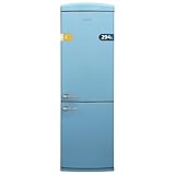 Cecotec Kühl-Gefrierkombination Retro Bolero CoolMarket Combi Origin 294+ Blue E, Klasse E, 294 L, Total No Frost, Mini Cooling, Convertible Box, Ultra Fresh, Fast Freezing, Multi AirFlow, Eco-Modus