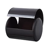 VILLFUL Magnetisches PU Leder Krawattenetui Rundes Reise Organizer Anti Falten Platzsparend Robust für Herren Business und Formelle Anlässe Stilvolle Aufbewahrung Geschenk für Reisende
