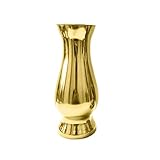 Blumenvase, versilbert, vergoldet, Tischvase, modern, minimalistisch, Ornamente, Kunsthandwerk, Edelstahl, Blumenvase, Metall, Blumentopf, Heimdekoration, Heimdekoration