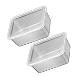Garneck 2Er-Box schärfer Kühlschränke für Gefrierschränke Frischhaltedose Picknickbox Auslaufsichere Kühlboxen für Lebensmittel Gemüsekisten Rostfreier Stahl Silver