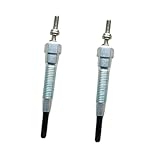 BULANGFA Glühkerze passend für Weber 7009 Weber SmokeFire EX4 EX6 EPX6 Holzpellet-Grills, Element zum Anzünden von Holzpellets, Silber-Silber (2 Stück)