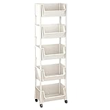Rollwagen für Kinder, Rollwagen-Organizer | Mehrschichtiger Rollwagen zur Bücheraufbewahrung | Organizer für Spielzeug, Schreibwaren, Snacks, für kleine Räume, enge Räume für Arbeitszimmer, Klassenzim