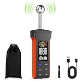 Feuchtigkeitsmessgerät Wand Wiederaufladbar Feuchtemessgerät Zerstörungsfrei Messung Wandfeuchtemessgerät Mauerwerk mit Farb-LCD & Akustischem Alarm für Wände, Holz, Putz 20-40mm