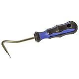 Dönges Hufkratzer für Pferde - Präzise Hufreinigung, Vernickelt 155 mm, Langlebiges Werkzeug für Pferdepflege, Rutschfester Griff für sicheren Halt, Perfekt für Stall & Weide, Robust & Effizient