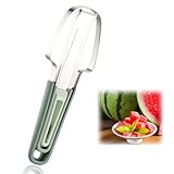 1PCS Drei in Einem Edelstahl Wassermelonenmesser, Küchenfruchtmesser Schneidwerkzeug, Sommer Wassermelonenmesser mit Messer und Fruchtgabel, Passend zum Schneiden verschiedener Früchte wie Wassermelon