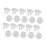 SHOWERORO 20 Stück Steckdosenstecker Abdeckungen Für Babys Kindersichere Steckdosensicherungen Effektiver Schutz Für Kleinkinder Einfach Zu Installieren Weißes Design Ideal Für