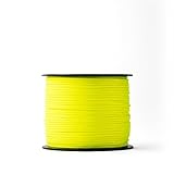 SNURO Nylonseil (2mm, 100M, Gelb) - Robustes Maurerschnur fluoreszierend für Jede Anwendung - Witterungsbeständiges Seil ideal zum Befestigen - Bruchkraft 95 kg