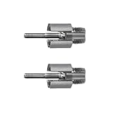 Rohreinfädel-Werkzeug-Set, Doppelfunktion, interner externer Fräser, geeignet für PVC und elektrische Bohrmaschine, Genauigkeit, Gewindeschneider für PVC, 2 Stück