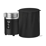 Sghtil Schutzhülle für Feuersäule für den Außenbereich | Sonnenschutz und Staubschutz – Feuerschutz für den Außenbereich | für Lagerfeuer, Garten, Terrasse, Balkon, Regen, Sonne