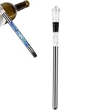 Weinflaschenkühlstab – Flaschenkühler Stick | Edelstahl Weinkühler Bar Verkostung Zubehör für Picknicks, Partys, Weihnachten, Geburtstag