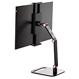 Remingtape Tragbarer Monitorhalter, Tablet-Ständer, Verstellbarer Tragbarer Monitor-Desktop-Klemmständer