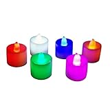 LED-Teelichter – flammenlose Kerzen, batteriebetriebene Kerzen, batteriebetriebene LED-Kerzen, elektrische Teelichter für Hochzeiten, langlebige Kerzen, flammenlose Kerzen