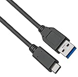 PremiumCord USB-C auf USB 3.0 Verbindungskabel 1m, Datenkabel SuperSpeed bis zu 10Gbit/S, Schnellladung bis zu 3A, USB 3.1 Generation 2 Typ C Stecker, Farbe Schwarz, Länge 1m