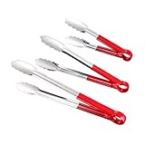 CRILSTYLEO 3st Edelstahl Salatzange Aus Edelstahl Elektrischer Campingkocher Backen Besteck Zange Küche Backgeschirr Sofortig Gadgets Liner Essenszange Gestell Herd Gericht Küchenhelfer Ofen