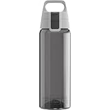 SIGG Total Color Anthracite Trinkflasche (0.6 L), schadstofffreie und auslaufsichere Trinkflasche, leichte und bruchfeste Trinkflasche aus Tritan