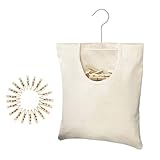 Tasche Für Wäscheklammern - Outdoor Leinwand Wäscheklammer Tasche - Hängender Wäscheorganizer Mit 20 Kneifern, Robuste Tasche Für Pullover, Jacken, Decken Und Auch Windeln Und Handtücher