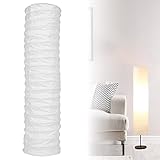 Lampenschirm aus Papier: Weiß Lampenschirm Stehlampe Hängelampe, Papierlampenschirm Reispapier Lampenschirm Ersatzlampenschirme Vintage Deko für Schlafzimmer Standleuchte, Hoch 94cm
