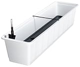 Geli Blumenkasten mit Wasserspeicher 'Aqua Green', weiß, Länge ca. 80 cm