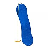 MARMAT Snowboard FÜR Kinder Schlitten Board 77cm Kunststoff mit Seilgriff Plastik (Blau)