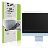 dipos I 2x Schutzfolie matt kompatibel mit Apple iMac M3 24 Zoll 2024 Folie Displayschutzfolie, Ultra-Dünn, Entspiegelt, Case-Friendly